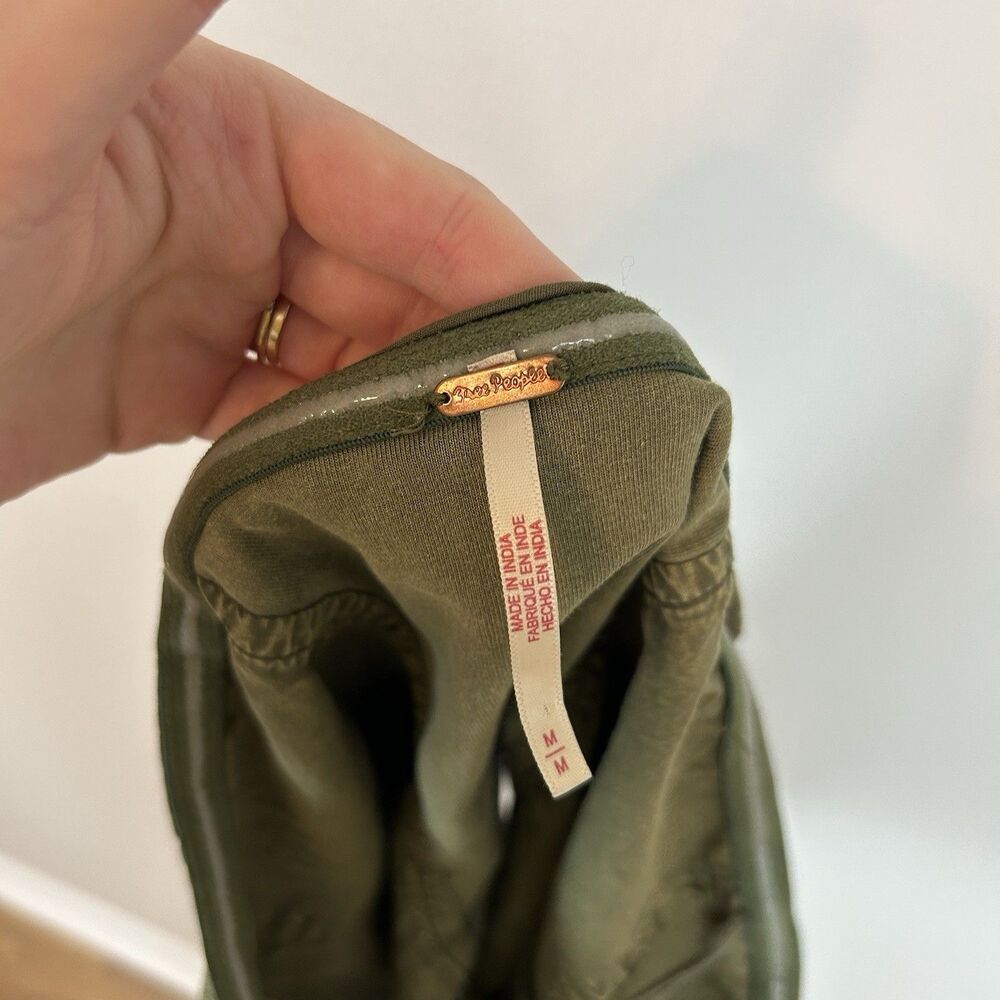 Free People M Just A Minute Green Tube Top Strapless Hook Eye Corset Festival - Picture 6 of 7